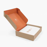 Serrure d'oreille imprimée avec logo personnalisé Boîte postale d'expédition postale d'emballage en papier en carton ondulé