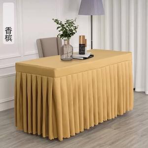 Mantel de Poliéster Cuadrado de 6 Pies Personalizado, Tejido con Spandex, Lavable, para Hoteles, Eventos al Aire Libre, Aplicaciones de Marca, Tinte Liso - Product Image 1