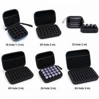 Étui de rangement portable en EVA pour médicaments, usage quotidien en extérieur, avec fermeture éclair, adapté aux flacons de 3 ml, 9/12/16/24/40/63 compartiments, sac de voyage de protection