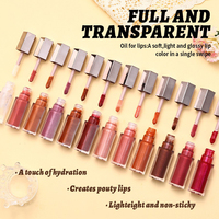 Gloss à lèvres personnalisé effet nacré, hydratant, brillant, rouge à lèvres liquide transparent, gloss brillant pour des lèvres plus pulpeuses