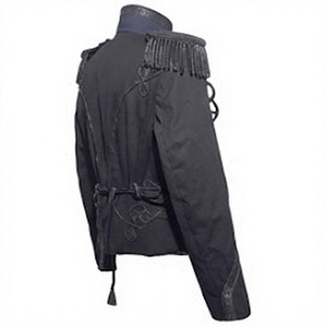 Chaqueta de Hombre Gris de Doble Botonadura, Hecha a Mano, Bordada, de Lana, para Invierno, Estilo Hussar, para Actuaciones Escénicas, Disfraces, Baile Formal - Product Image 3