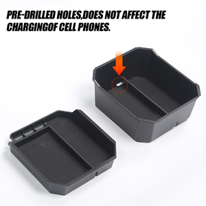 Cybertruck <b>accessories</b> Durable Double-Layer Armrest Storage Box Non-slip Storage Tray Organizer - Product Image 5