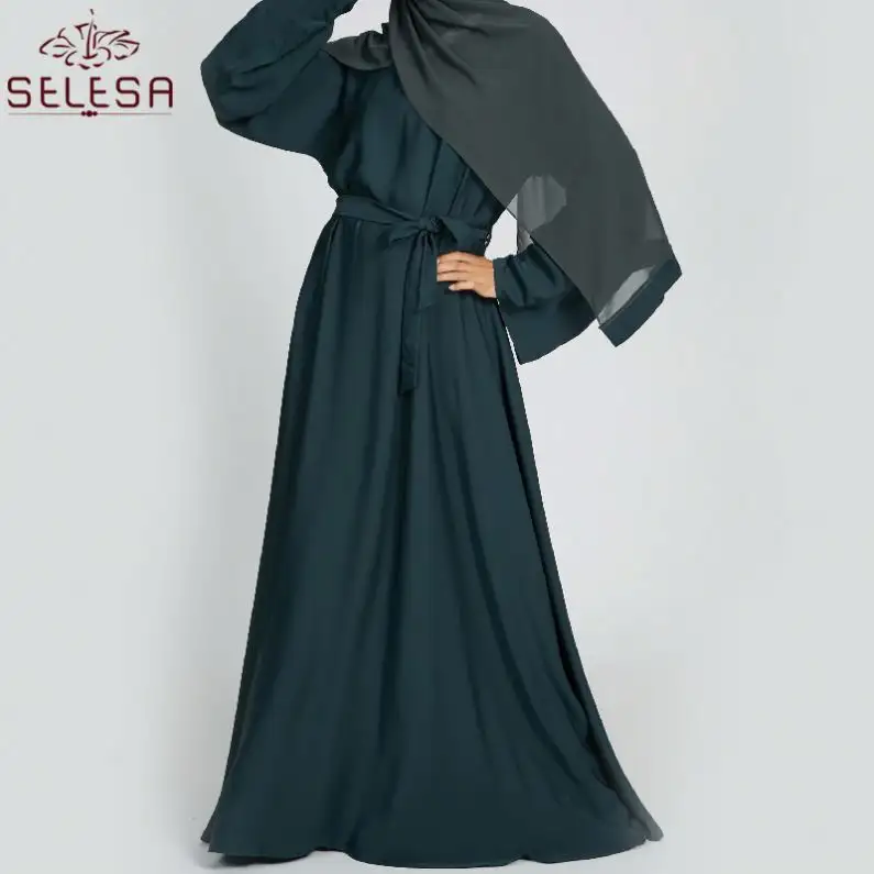 Abayaislamico 2020เสื้อเจียมเนื้อเจียมตัวเสื้อคลุมอิสลามชุดมุสลิมวัสดุผ้า Abaya