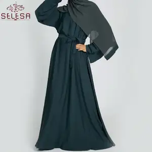 Áo Hồi Giáo Abayaislamicco 2020, Áo Choàng Hồi Giáo Giản Dị, Chất Liệu Vải Abaya