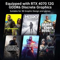 Mini Gaming PC RTX 4070 I9 13e/14e generatie Intel Core I9-14900F 32GB DDR5/1TB SSD met Windows 11 Pro Computer Desktop Mini-pc's