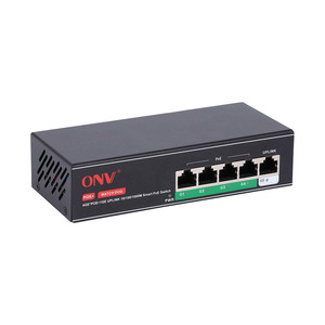 Commutateur réseau intelligent PoE Gigabit <span class=keywords><strong>ONV</strong></span> 4*10/100/1000M ports RJ45 et 1*10/100/1000M port RJ45 en amont, alimentation PoE monoport 30W - Product Image 3