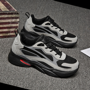 Chaussures de sport pour hommes, légères, amortissantes, respirantes, en cuir synthétique, semelle en caoutchouc, confortables - Product Image 3