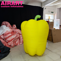 Événement promotionnel des légumes : Piments jaunes gonflables