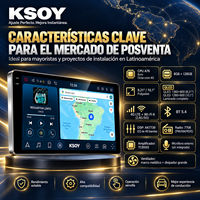Lecteur KSOY-08 De Carro Pantalla Para Automovil Pantalla Android Para 8 + 128G Android Pantalla Android 9 Pulgadas GPS