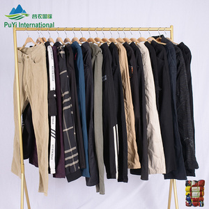 Pantalones de algodón de invierno para hombre y mujer, pantalones informales mixtos de <span class=keywords><strong>segunda</strong></span> <span class=keywords><strong>mano</strong></span>, ropa usada mixta de invierno, <span class=keywords><strong>bragas</strong></span> - Product Image 3
