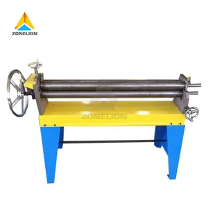 Produção profissional ZON-G2 * 1000 Metal Sheet Rolling Machine 3 Roll Bending Machine Small Plate Rolling Machine