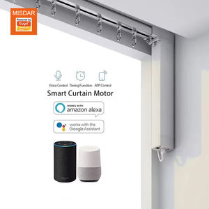 Google Home Alexa Contrôle Vocal <span class=keywords><strong>Tuya</strong></span> Wifi Automatisation Intelligente Tige Motorisée Automatique Électrique Motorisée Rail Rail Rideau Moteur - Product Image 4