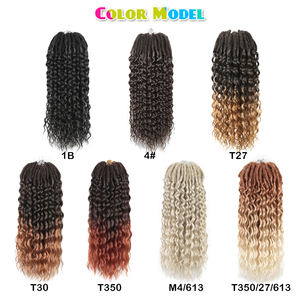 Hot Russia Sale 24 Strands Synthetic <strong>Braiding</strong> <strong>Hair</strong> Crochet Afro Braids Dreadlocks Deep Twist <strong>Hair</strong> 20 Inch - Product Image 3