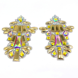 Applique thermocollante en gel avec motif <span class=keywords><strong>de</strong></span> strass pour <span class=keywords><strong>les</strong></span> costumes <span class=keywords><strong>de</strong></span> carnaval <span class=keywords><strong>de</strong></span> Saint-Martin, <span class=keywords><strong>les</strong></span> coiffures et la fabrication <span class=keywords><strong>de</strong></span> <span class=keywords><strong>chapeaux</strong></span> - Product Image 1