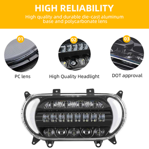 Ensemble de phares LED haute luminosité avec clignotants DRL, faisceau haut et bas pour Harley Davidson Road Glide 2015-2020 / Prix usine - Product Image 3