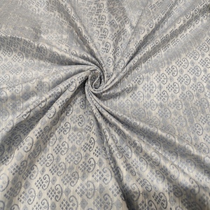 High Quality Grey Woven Poly Raw <b>Silk</b> <b>Fabric</b> Lightweight Soft Smooth Material Garment Making Dress Designing Home Textile - Product Image 2