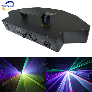 Fan-Shaped 6 Hole RGB Full-Color Laser Scanning Projector DMX512 Stage Effect Dance Floor <b>Bar</b> Party <b>Light</b> Portable D - Product Image 2