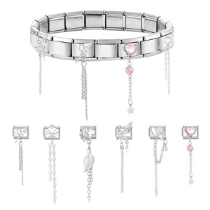 Módulo de Dijes Delicados - Colgante de Acero Inoxidable en Forma de Corazón - Pulseras Multifuncionales Creativas y Modernas DIY - Product Image 5