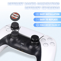 Coque en silicone antidérapante PS5 pour console de jeu Joystick analogique Thumb Grip Extender Replacement Cover Case