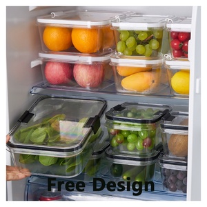 Airtight <b>Plastic</b> <b>Container</b> Clear Kitchen Storage Boxes <b>Container</b> Set <b>Food</b> <b>Containers</b> With Lids Party Frozen sealed Box - Product Image 3