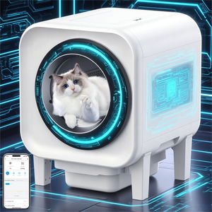 2025 Vidéo Smart Litière Maison Caméra Intégrée 65L <span class=keywords><strong>AutoClean</strong></span> 15KG Grands Chats Double WiFi Moniteur de Santé Détaillants Premium - Product Image 1
