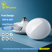 Ampoule LED UFO industrielle haute luminosité 12W-40W pour éclairage d'entrepôt intérieur, culot E27/B22, angle de faisceau 180°, IRC 95