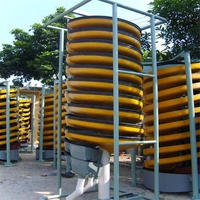 Capacité 5TPH Goulotte en spirale par gravité pour la valorisation de l'or