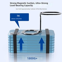 Support de téléphone portable pliable magnétique en alliage d'aluminium pour tablettes 16 Pro Max, durabilité 10 000 plis, sécurisé