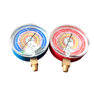 HF R134A R410A R22 R32 flangeado líquido cheio medidor de pressão do coletor de refrigerante - Product Image 1