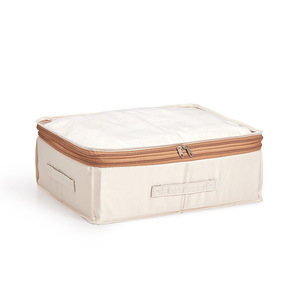 Double Layer Compressible <b>Storage</b> Box For Quilts <b>Clothes</b> Foldable Large Capacity Rectangle Organizer With Lid - Product Image 1