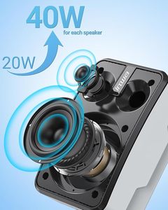 ลำโพงกันน้ำ Inwa Outdoor กำลังขับ 30-50 วัตต์ ใช้พลังงานแบตเตอรี่ พร้อมไมโครโฟนในตัว ติดผนังได้ เหมาะสำหรับโฮมเธียเตอร์และคอมพิวเตอร์ - Product Image 4