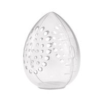 Lalasis vente à chaud étui transparent pour poudre de coquille d'oeuf étui portable de voyage pour maquillage d'oeuf beauté étui de rangement pour poudre d'oeuf