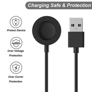 Cable de Carga Magnético USB de Repuesto de 3.3 Pies (1M) Negro para Reloj Inteligente <span class=keywords><strong>Fossil</strong></span> Gen 6 5 4 - Product Image 3