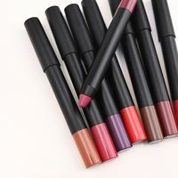 Crayon à lèvres longue tenue 9 couleurs, marque privée, fini mat, résistant à l'eau, tenue 12 heures, 3,5g, taille standard, ne tache pas