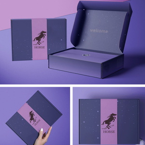 Sản xuất bao bì đầy màu sắc chăm sóc da vận chuyển bưu phẩm bao bì giấy nghệ thuật <span class=keywords><strong>correx</strong></span> Thùng Bánh hộp sóng - Product Image 5