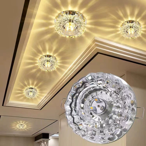 <strong>Mini</strong> Crystal <strong>Led</strong> <strong>Recessed</strong> Downlight RGB Multicolor Spotlight for Corridor <strong>Staircase</strong> Entryway - Product Image 3