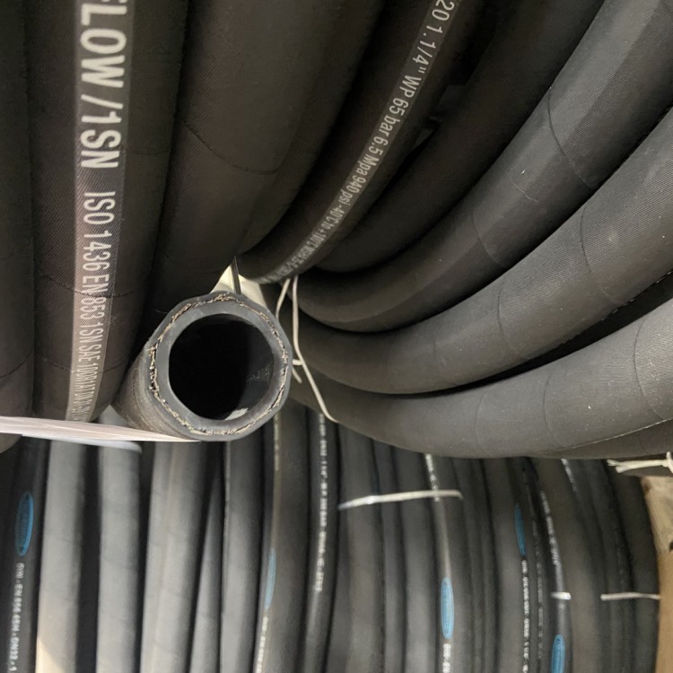 Red Braided Steel Wire Industrial Rubber