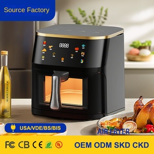 Friteuse à air électrique moderne 5L avec écran tactile, température super chauffée, en acier inoxydable et plastique, multifonctionnelle pour usage hôtelier - Product Image 4