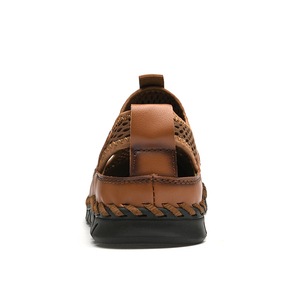 Sandalias de hombre al por mayor con superficie de malla y diseño hueco, nuevas sandalias de hombre de buena calidad, zapatos de playa grandes - Product Image 4