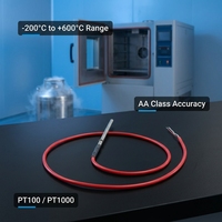 Sonde de mesure de très basse température PROG-SR101-1 PT100 PT1000 en acier inoxydable pour la réfrigération et la lyophilisation