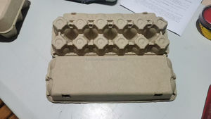 Zellstoff-geformte Eierkartons Weiß Gelb 30 Eier Max Umweltfreundliche Biologisch Abbaubare Eierverpackungsbox - Product Image 3