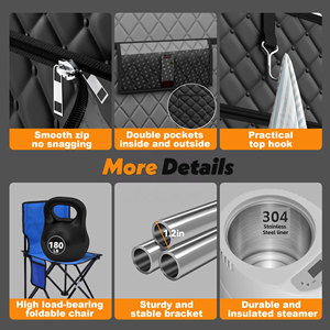 Bafan เต็นท์ซาวน่าไอน้ำแบบเปียกไฟฟ้าอินฟราเรดแบบพกพาในร่มกันน้ำพับได้สำหรับ2คน - Product Image 5