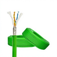 Kabel Ethernet PROFINET Industri 4 Inti Terperisai Cat5e 22AWG untuk Komunikasi Jaringan PLC dan Otomasi