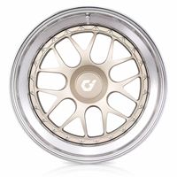 GVICHN Jantes forgées Motorsport personnalisées de 17 à 22 pouces avec centre doré et lèvre polie pour 911 Cayman BMW