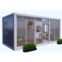 Maison Mobile Préfabriquée Économique de Chine, Détachable, Conteneur Flat Pack en Acier de 10ft 20ft 40ft, Châssis pour Tiny House de Type Conteneur Maritime