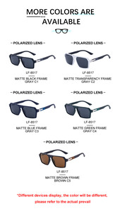 Gafas de Sol Polarizadas UV400 con <span class=keywords><strong>Bisagra</strong></span> de Resorte de <span class=keywords><strong>Doble</strong></span> Acción Cuadrada con Logotipo Personalizado de Moda al por Mayor de Partagas para Hombre - Product Image 5