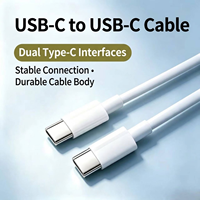 Câble USB C vers USB C 20W, câble de charge rapide USB, câble de données Type C, double Type C pour smartphone, câble de charge de téléphone, vente en gros OEM