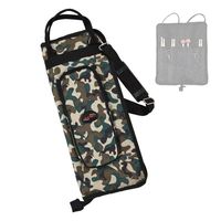 Sac à baguettes pour baguettes de batterie Mallette en tissu Oxford avec bandoulière Bandoulière Porte baguettes de batterie portable résistant à l'usure Mois