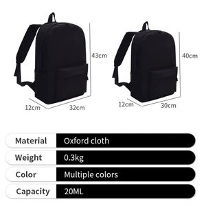 Custom School <b>Backpack</b> Bag Outdoor Promotion Oxford Black Durable School Bag for Student - Product Image 2