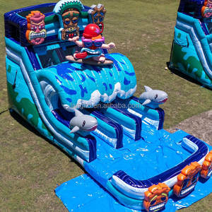 Toboggan aquatique gonflable personnalisé en PVC Ti Ki to Vi's Adventure, toboggan tropical <span class=keywords><strong>d</strong></span>'<span class=keywords><strong>été</strong></span> <span class=keywords><strong>avec</strong></span> <span class=keywords><strong>piscine</strong></span> pour <span class=keywords><strong>location</strong></span> - Product Image 1